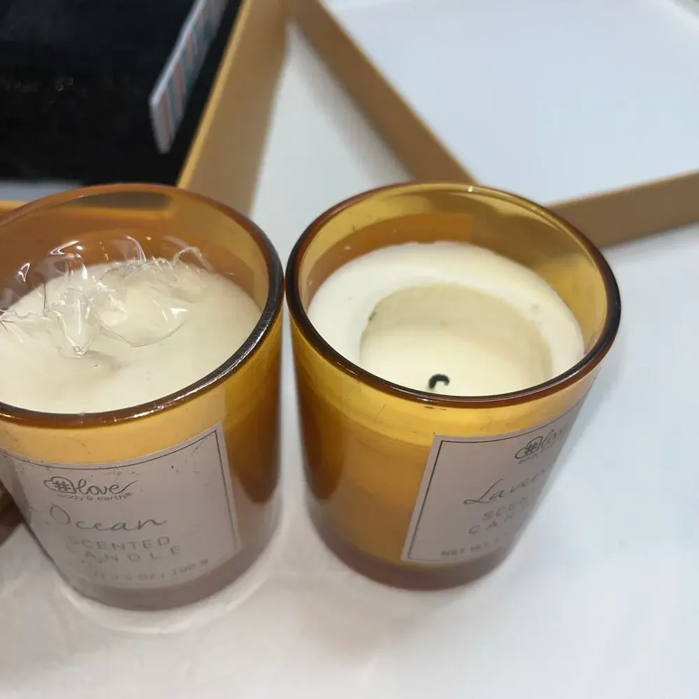 Scented Soy Wax Candle Set Stress Relief and Home Decor 3.5oz x 4 - Picture 4 of 6